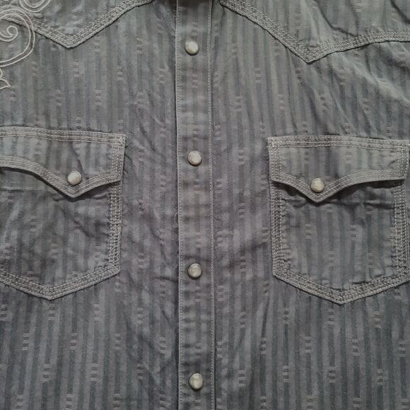 Wrangler Rock 47 Mens Button Up Shirt Multicolor Size XL 100% Cotton Pockets - Picture 9 of 14